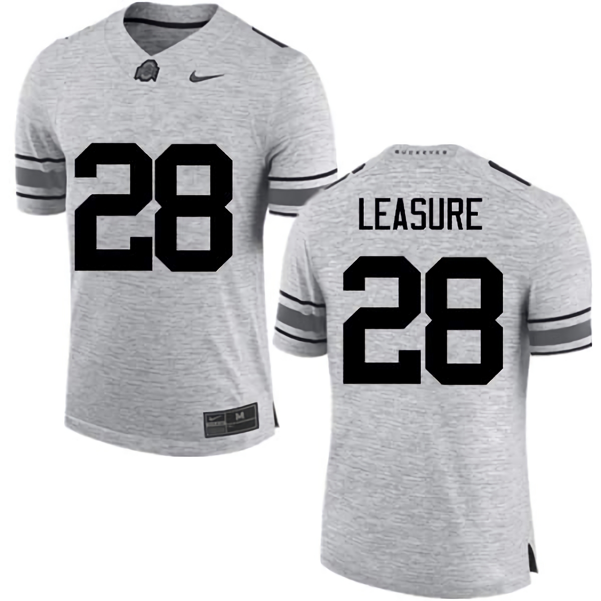 Jordan Leasure Ohio State Buckeyes Men's NCAA #28 Nike Gray College Stitched Football Jersey FPC7256JO